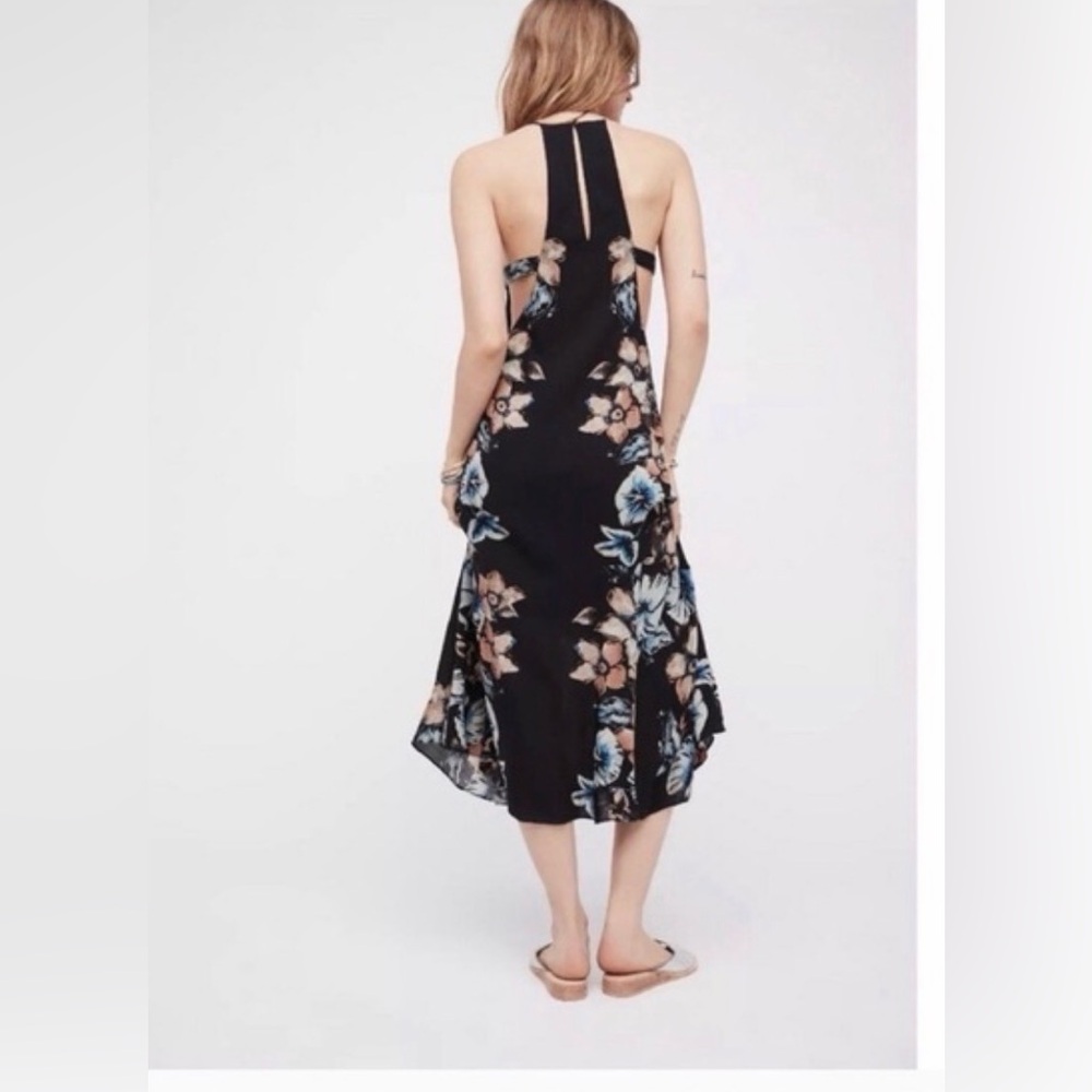 Free People Floral Black Maxi Dress Small - Picture 11 of 13